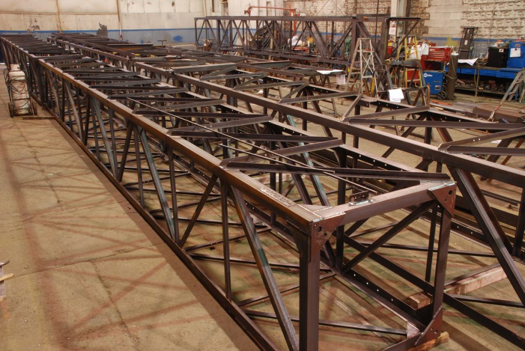 Photo of truss conveyor sectionhs before painting