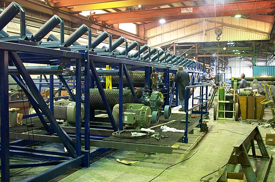 Photo of a Ward Truss Belt Conveyor in our Canadian Plant