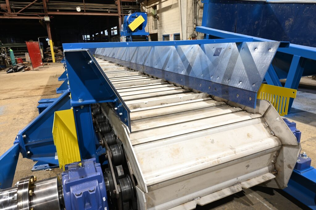 Design build apron feed apron conveyor stainless steel